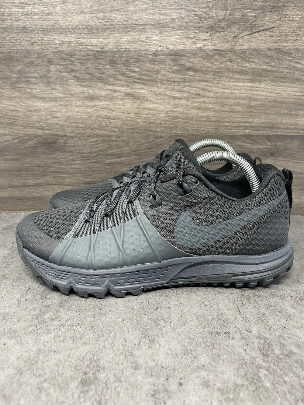 Nike Air Zoom Wildhorse 4 Trail Sneakers Womens Size 9 Black Athletic Running